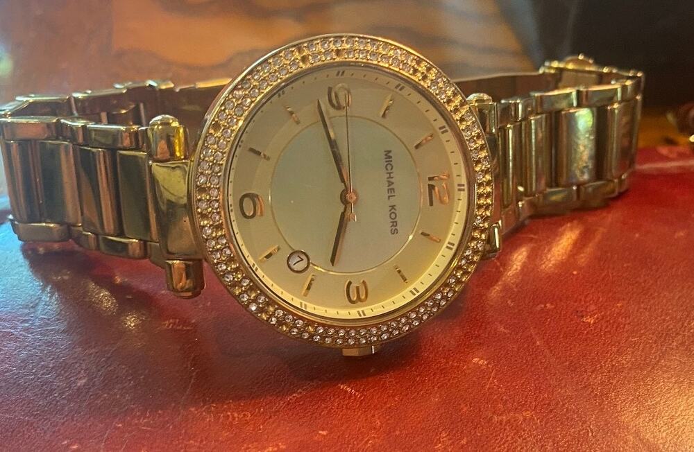 Women's 40mm Gold Tone Michaell Kors Watch, Crystal Accents, MK-5089